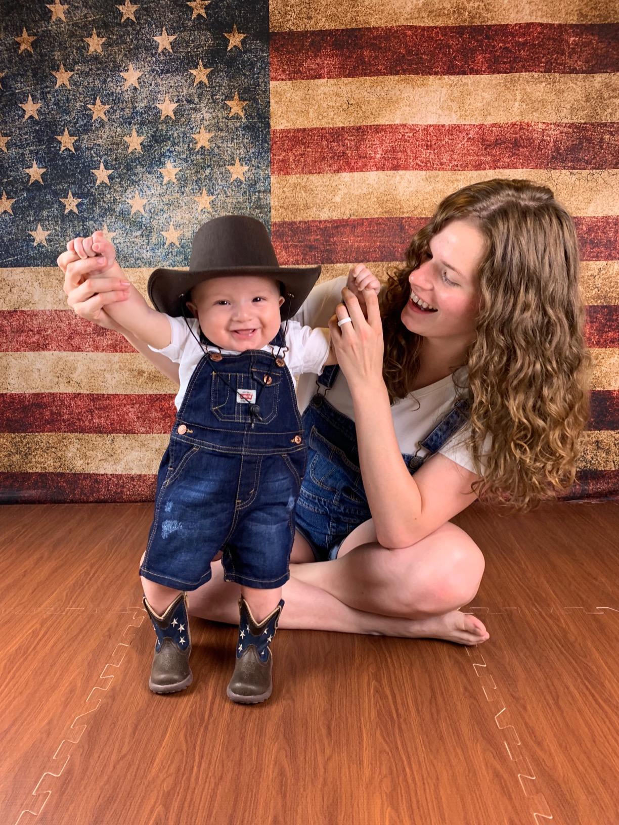 Avezano American Flag Independence Day Photography Backdrop-AVEZANO